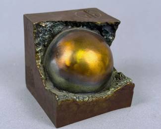 Modernist Abstract Bronze Sculpture
