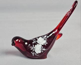 Fenton Ruby Red 'Bird of Happiness'