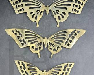 BRASS BUTTERFLY WALL DECOR