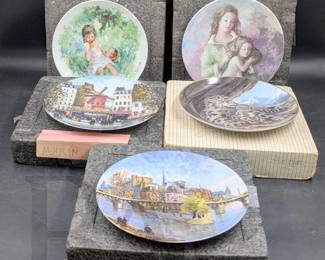 PAINTED PORCELAIN PLATES