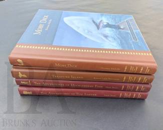 CLASSIC NOVELS, MOBY DICK, TREASURE ISLAND, THE ADVENTURES HUCKLEBERRY FINN