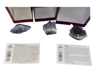 Amethyst Quartz Crystal Points Rock Fragments