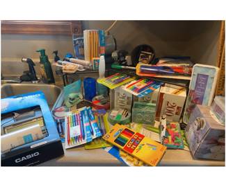 Office School Supplies Pens Mechanical Pencils Envelopes Markers Tape Craft