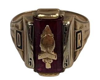 10KT Gold Estate Jewelry 1959 Mens Class Ring Jostens 8.7g