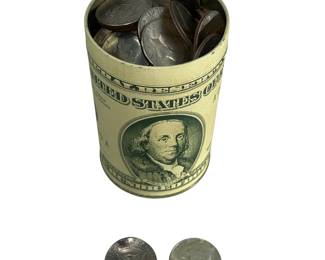 Can of Kennedy Half Dollars UNsorted 1 Silver 1968