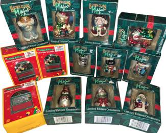 New Hand Blown Glass Magic Ornaments Santa Snowmen Penguin & More
