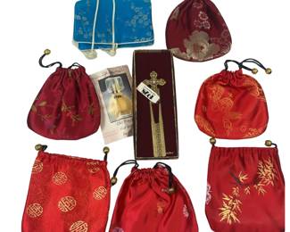 New 1928 Bookmark Cross Christian + Satin Jewelry Storage Bags Wallet