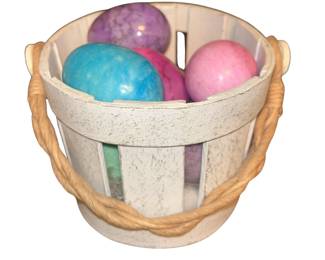 Solid Granite Easter Eggs Colorful Pink Purple Blue