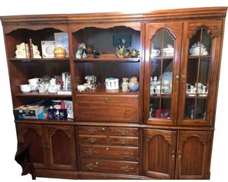3 Piece China Display Entertainment Library Cabinet