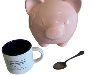A Piggy Bank A Mug & A Teaspoon Walk Into A Bar Loose Change Coins