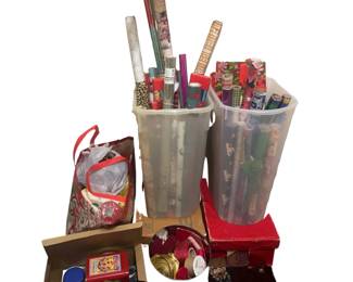 Gift Wrapping Abundance Christmas with Containers