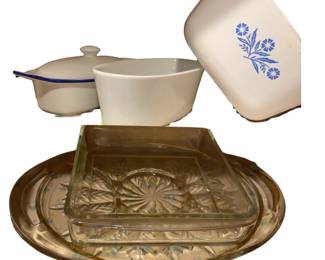 Vintage Corning Cornflower Blue Pyrex and More