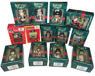 New Hand Blown Glass Magic Ornaments Santa Snowmen Penguin & More