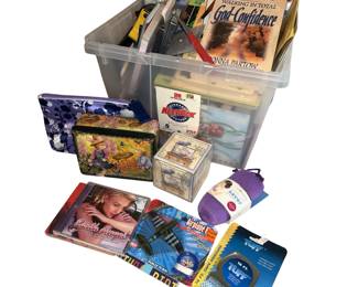 Pickers Books Media in a Tub