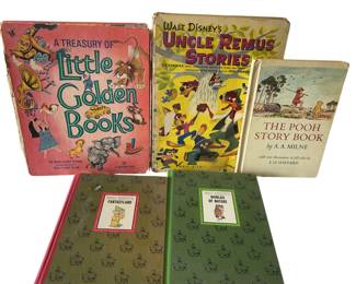 Vintage Disney Uncle Remus Winnie the Pooh Golden Childrens Books