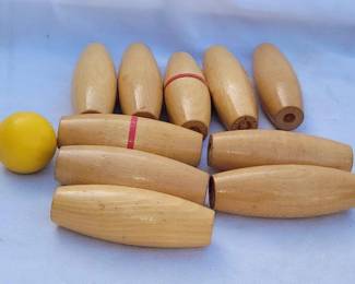 Wooden Bowling Pin Game