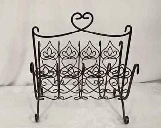 Wrought Iron Magazine Rack