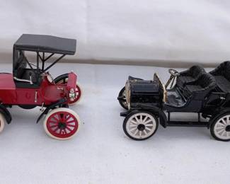 Two Replicas of Antique Cars