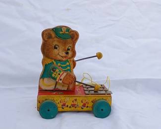 1962 Fisher-Price Wooden Tiny Teddy