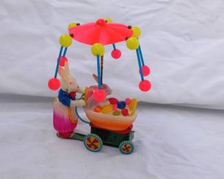 1950's Celluloid Bunny with Baby