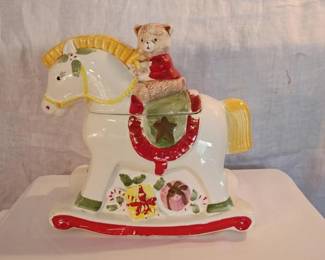 Vintage Rocking Horse Cookie Jar