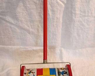 Musical Chime Tin Push Toy