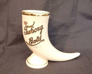Vinatge Tuborg Gold Beer Horn
