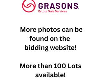 See more pictures on the bidding website Over 100 Lots