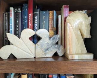 Marble book ends