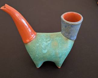 Small pottery ewer
