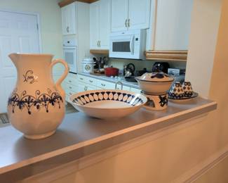 Blue & white dishes