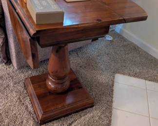 Antique drop leaf side table