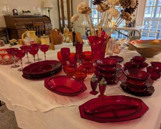 Ruby Red dishes