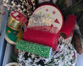 Christmas wrapping supplies