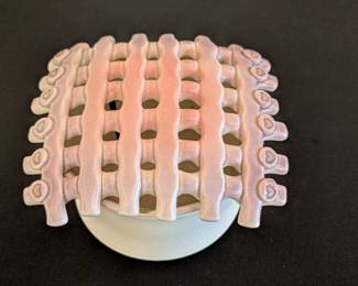 Handmade pottery Flower Frog