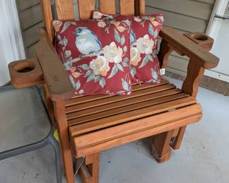 Outdoor glider chair