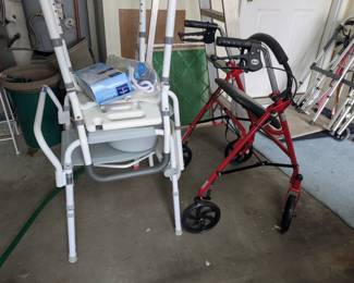 Walker and bathroom medical aids