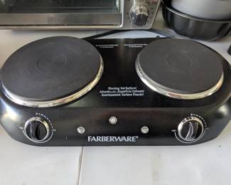 Farberware portable electric dual cooking stove