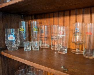 Beer glasses collection