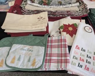 Christmas linens