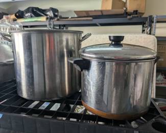 Large cooking pots