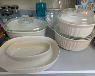 Corning Ware French White dishes