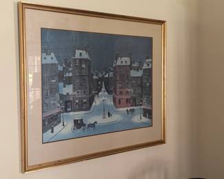 Michel Delacroix 'Nuit de Décembre' print