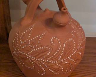 Terracotta etched jug
