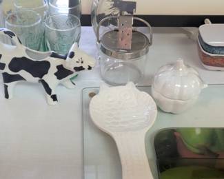 Cow Milk / cream jug and other cute serving dishes