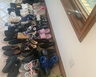 Over 200 pairs of shoes