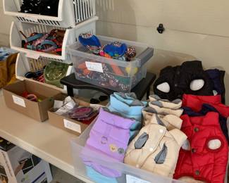 New Dog Supplies 
-Collars
-Coats
-Hoodies
Leash 