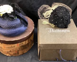 (2) VTG. THALHIMERS & BREWSTER LADIES HATS