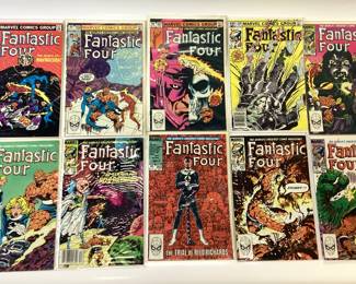 169 MARVEL FANTASTIC FOUR COMICS. 15 CENT, 20 CENT, WORLDS GREAT COMIC MAGAZINE. CONSECUTIVE NUMBERS. GREAT COLLECTION