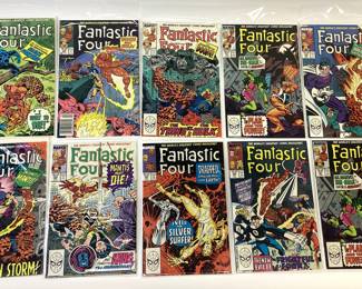 169 MARVEL FANTASTIC FOUR COMICS. 15 CENT, 20 CENT, WORLDS GREAT COMIC MAGAZINE. CONSECUTIVE NUMBERS. GREAT COLLECTION
